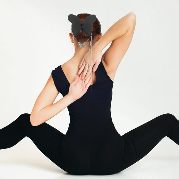 WHAMVOX Black Butterfly Hair Clip for Women Large Claw Clip with Tassel Versatile Hair Accessory 3.5 Inch