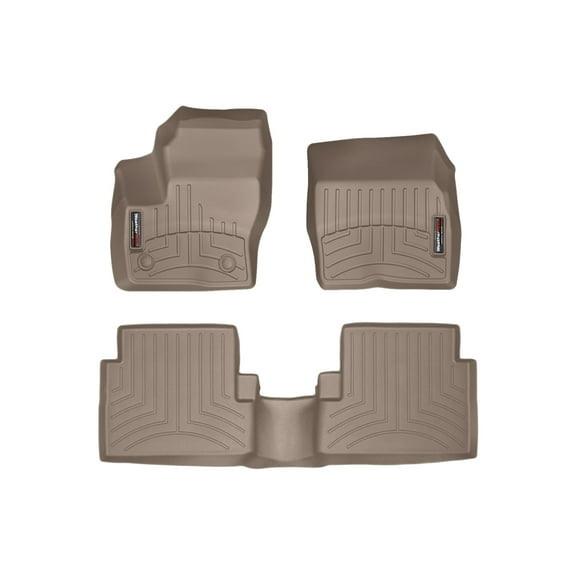 WeatherTech Custom Fit FloorLiners compatible with 2015-2019 Ford Escape - 1st & 2nd Row, Tan