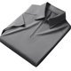 thumbnail image 3 of Camisa Elvqul para Hombre Deportivas de Color Sólido Manga Corta Gris Mayor con Solapa, 3 of 3