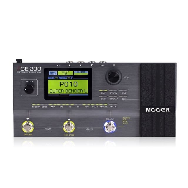 "Procesador de efectos GE200 con modelado de amplificador y 70 efectos premium - Ideal para músicos en vivo y estudio"
(Nota: Este título en español mexicano destaca las características clave del