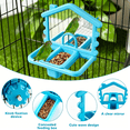 Curated visual reference: Visual Reference: Acdanc 3 In 1 Bird Mirror With Perch Stand Parrot