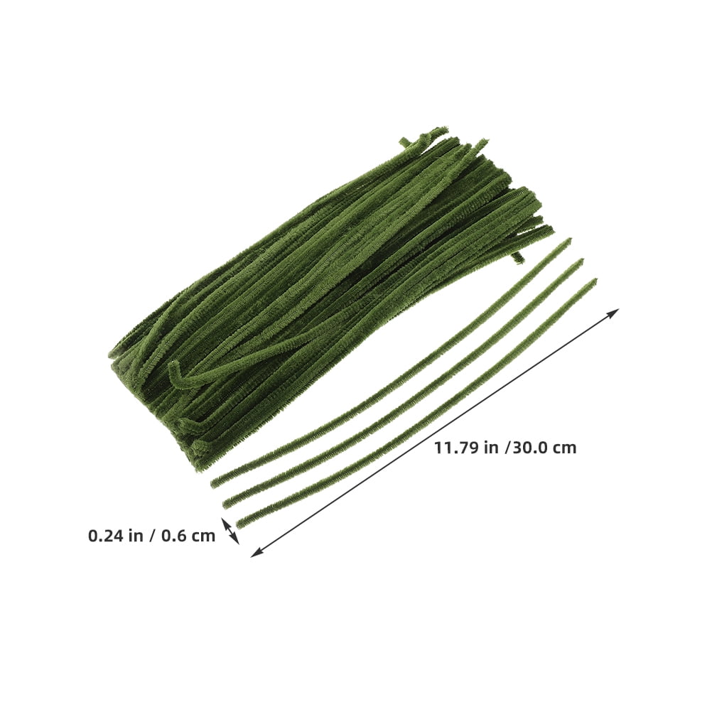 Raindrops Olive Green Pipe Cleaners for DIY Crafts, Creativity Booster, 400Pcs