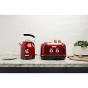 Haden Dorset 4 Slice Wide Slot Stainless Steel Toaster, Rectory Red