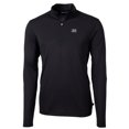 thumbnail image 2 of Men's Cutter & Buck Black Jackson State Tigers Big & Tall Virtue Eco Pique Recycled Quarter-Zip Pullover Top, 2 of 3