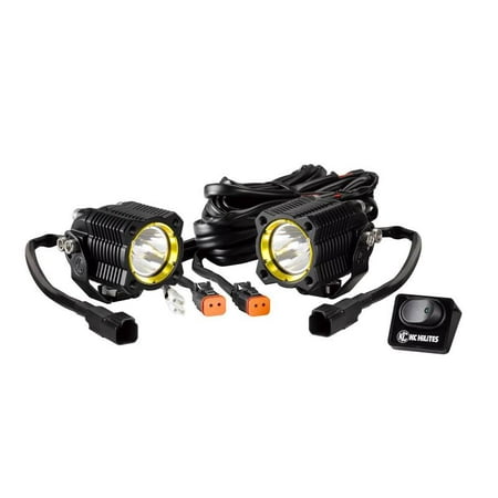 KC HiLites FLEX trade Single LED System Spot Beam pair pack (Best Auto Trading System)