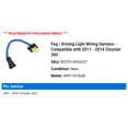 thumbnail image 2 of Fog / Driving Light Wiring Harness - Compatible with 2011 - 2014 Chrysler 300 2012 2013, 2 of 2
