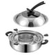 thumbnail image 2 of Pot de hotpot lifting de chafing plato de plato, cocina comercial antiadherente soup soup marina para cocina de picnic que recolecta para la familia Con golpes, 2 of 8