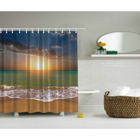 Beach Sunset Maldives Ocean Shower Curtain Extra Long 84 Inch Beach Sunset Maldives Ocean Shower Curtain Extra Long 84 Inch