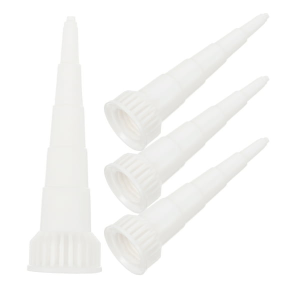 KAKOWELY caulk caps 4pcs Cone Caulking Nozzles Caulk Tips Caulking Tool Caulking Finishing Tools2.56"X0.71"X0.71"