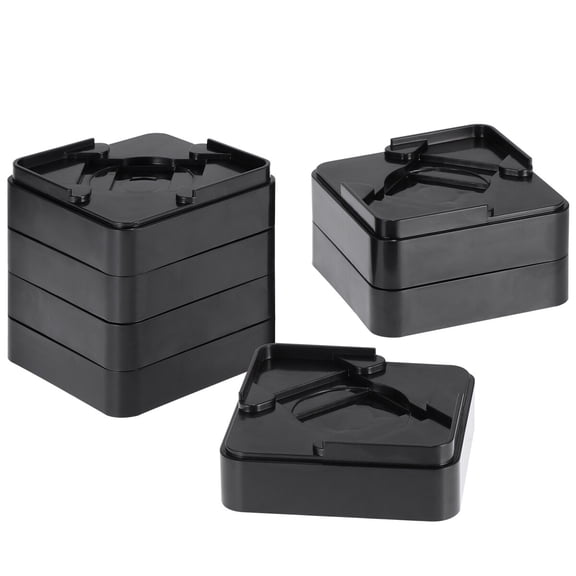 Gymnture 16PCS Furniture Risers Anti-Adjustable Bed Risers for Home and Office (Black)