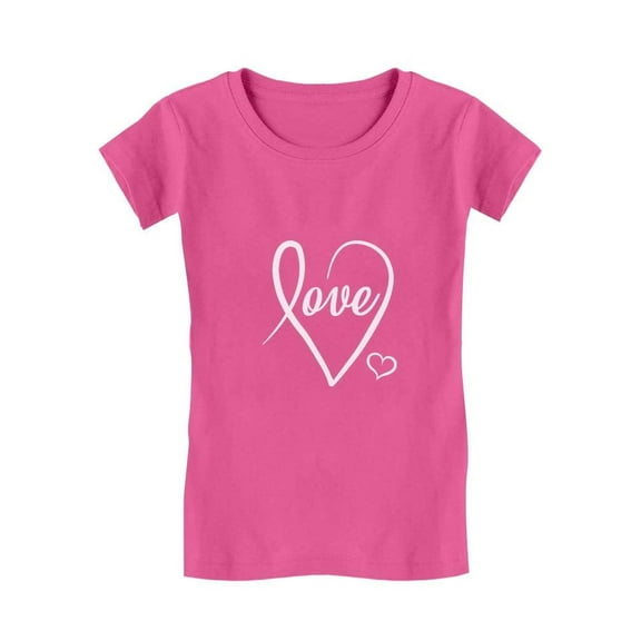 Tstars Girls Valentine's Day heart Shirts for Teen Kids T Shirt