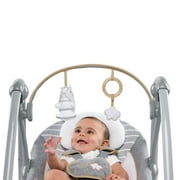Ingenuity Boutique Collection Deluxe Portable Baby Swing, Bella Teddy, Unisex, for Infants 0-9 Months