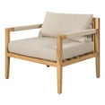 thumbnail image 2 of LiviNest Outdoor Wooden Armchair with Cushions: Spacious Acacia Wood & Rope Weave Patio Chair for Relaxation - Comfortable Weather-Resistant Seating for Garden & Balcony Use by Vacation Home Owners, 2 of 6