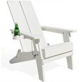 thumbnail image 1 of Table Adirondack Table d'Appoint d'Extérieur 18 Pouces à Deux Niveaux Carrée Table de Bout avec Étagère de Rangement Gain de Place, 1 of 7