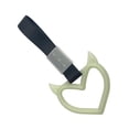 thumbnail image 1 of Hioecau Devil Heart Hand Ring Car Rear Bumper Warning Ring Universal Train Bus Auto Heart-Shaped Handle Strap Decoration Car Accessories, 1 of 8