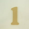 thumbnail image 2 of Package of 1, 8 Inch X 1/2" Thickness MDF Letter l in The Goudy Heavy Font, Thick, Lower Case for Art & Craft Project, Made in USA, 2 of 4