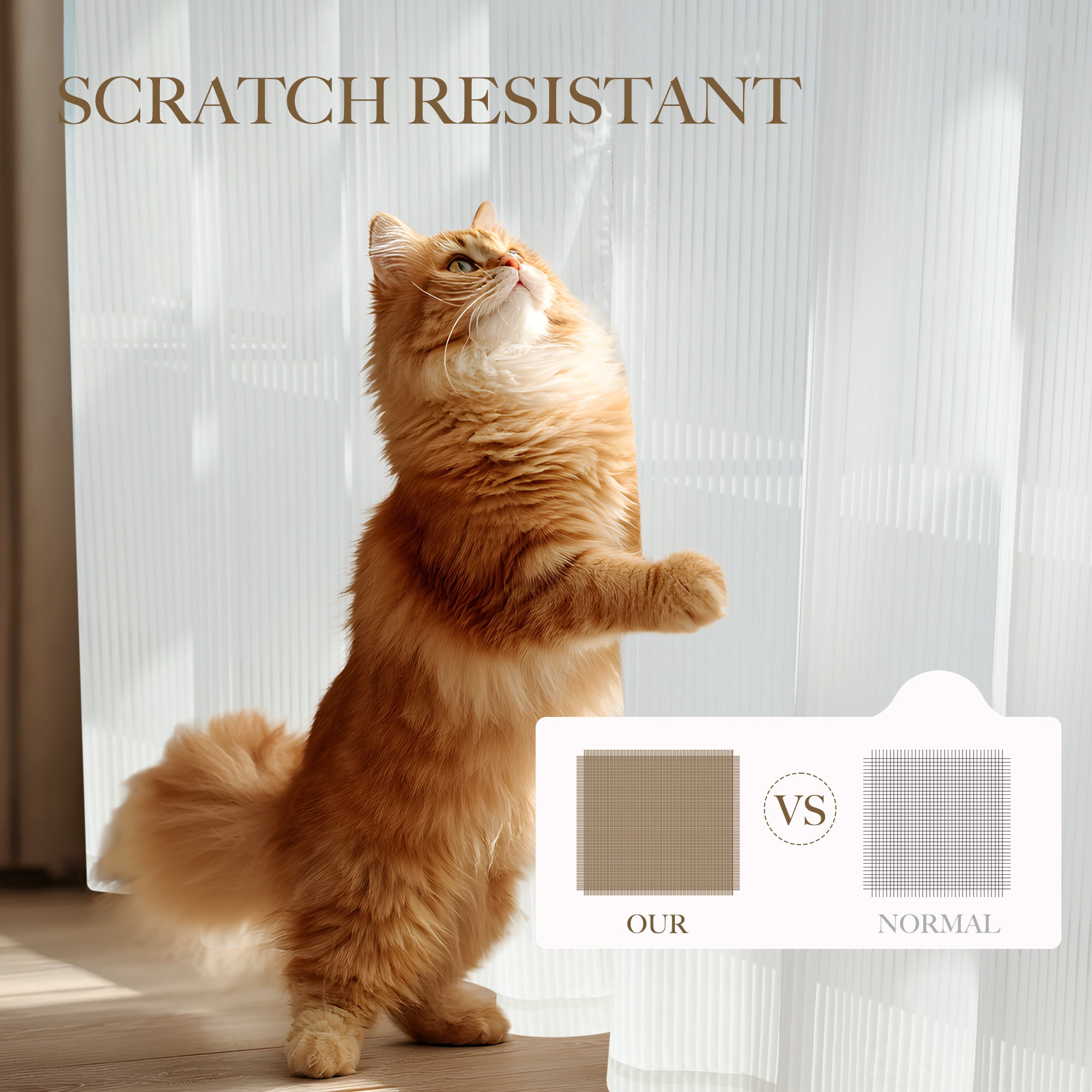 NICETOWN Sheer Curtains for Kitchen, Sheer Privacy Curtains Vertical Striped transparent texture Light Filtering Living Room Curtains Grommet Sheer Curtain Panels, White, 52"x63", 2 Panels