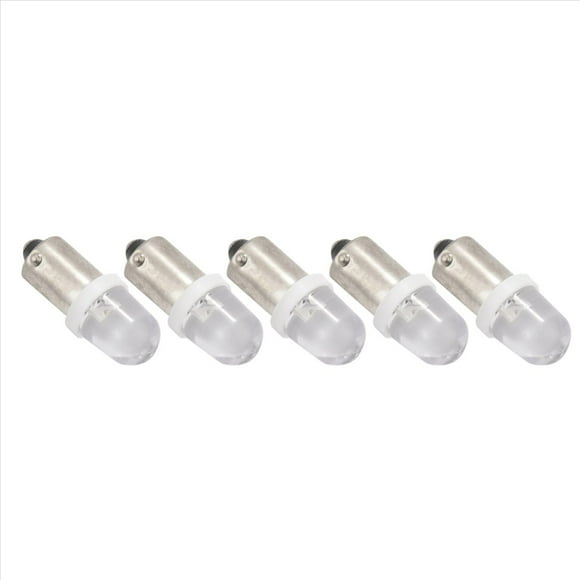 100Pcs BA9S 1895 H6W 53 57 Bayonet LED Light Bulbs for Car Map Lamp 12V White,100 x bulb,Silver