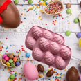 thumbnail image 4 of hengsof Easter Egg Molds Jumbo Easter Chocolate Molds Silicone Bunny Egg Muffin Cupcake Pan Non-stick Half Egg Shaped Moulds for Easter Breakable Chocolate, Easter Baking, 4 of 7