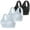 Beige, variant on Women's Bra Women'S Wireless Bras 3 Pack - Soft Non Wired Support Bras,White Women's Bra 4XL