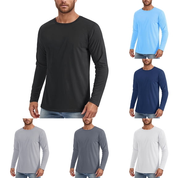 Gyexs Mens UPF 50 UV Sun Protection Shirts Outdoor Long Sleeve SPF Rash Guard for Fishing Hiking Swimming Running Summer Clothes Black, Size XXL