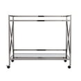 thumbnail image 6 of Molly Gold Bar Cart, Glam, Polished Silver, 6 of 17