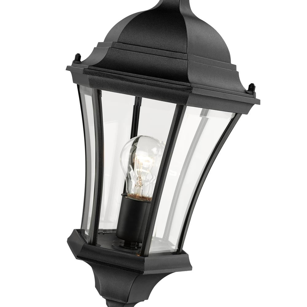 Z-Lite Wakefield Outdoor 1-Light Post Mounted Fixture, Black