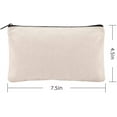 thumbnail image 3 of FloreceBien Paquete de 10 bolsas en blanco para manualidades, estuche de lona para lápices, bolsa de lona de algodón para facturas, bolsa de maquillaje, bolsa de cosméticos, bolsa de aseo multiusos, 3 of 5
