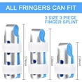 thumbnail image 5 of Férula para Dedos, 3 UNIDS Soporte para Dedos Brace Estabilizador de Dedos para Dedos Rotos Alisado Artritis Inmovilización de Nudillos,Blue, 5 of 5