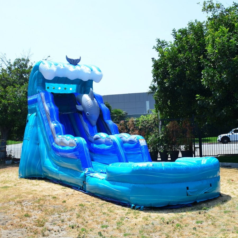 JumpOrange 15' FT Commercial Grade Inflatable Water Slide for Kids and
