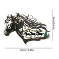 Zgyau Wall stickers Metal Decoration Western Horse Shadow Wall