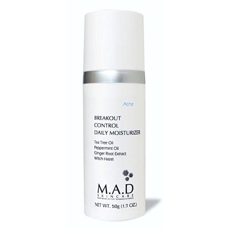 M.A.D Skincare Breakout Control Daily Moisturizer - For Acne Prone Skin 1.7 (Best Moisturizer For Breakout Prone Skin)