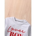 thumbnail image 4 of Mialoley Kid Garçons Chemise Manches Longues Col Rond Lettres Street Party Décontracté Automne en Vrac Printemps Pulls Hauts, 4 of 9