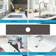 thumbnail image 4 of Kitchen Sink Splash Guard Faucet Mat -1 PC Super Absorbent Fast Drying Mat Sink Gadgets-Splash Guard Behind Faucet Drip Catcher for Kitchen, Bathroom,Sink Mat, Dish Drying Mat, Bathroom(23.5" X 5.5" ), 4 of 5