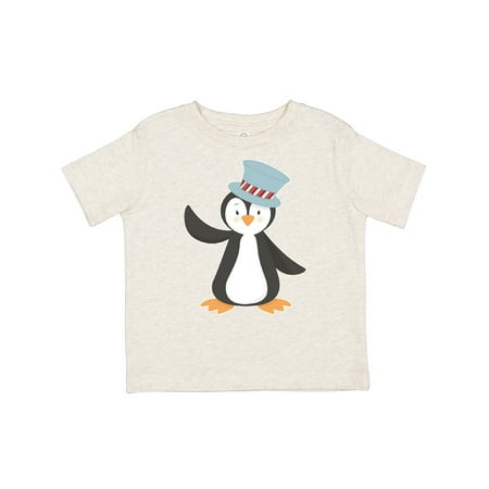 

Inktastic Penguin with Blue Top Hat Gift Toddler Boy or Toddler Girl T-Shirt