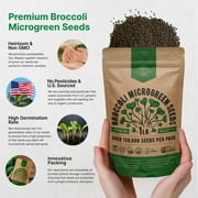 Organo Republic - Broccoli Sprouting & Microgreens Seeds 1LB - 130000+ Non GMO Heirloom Seeds