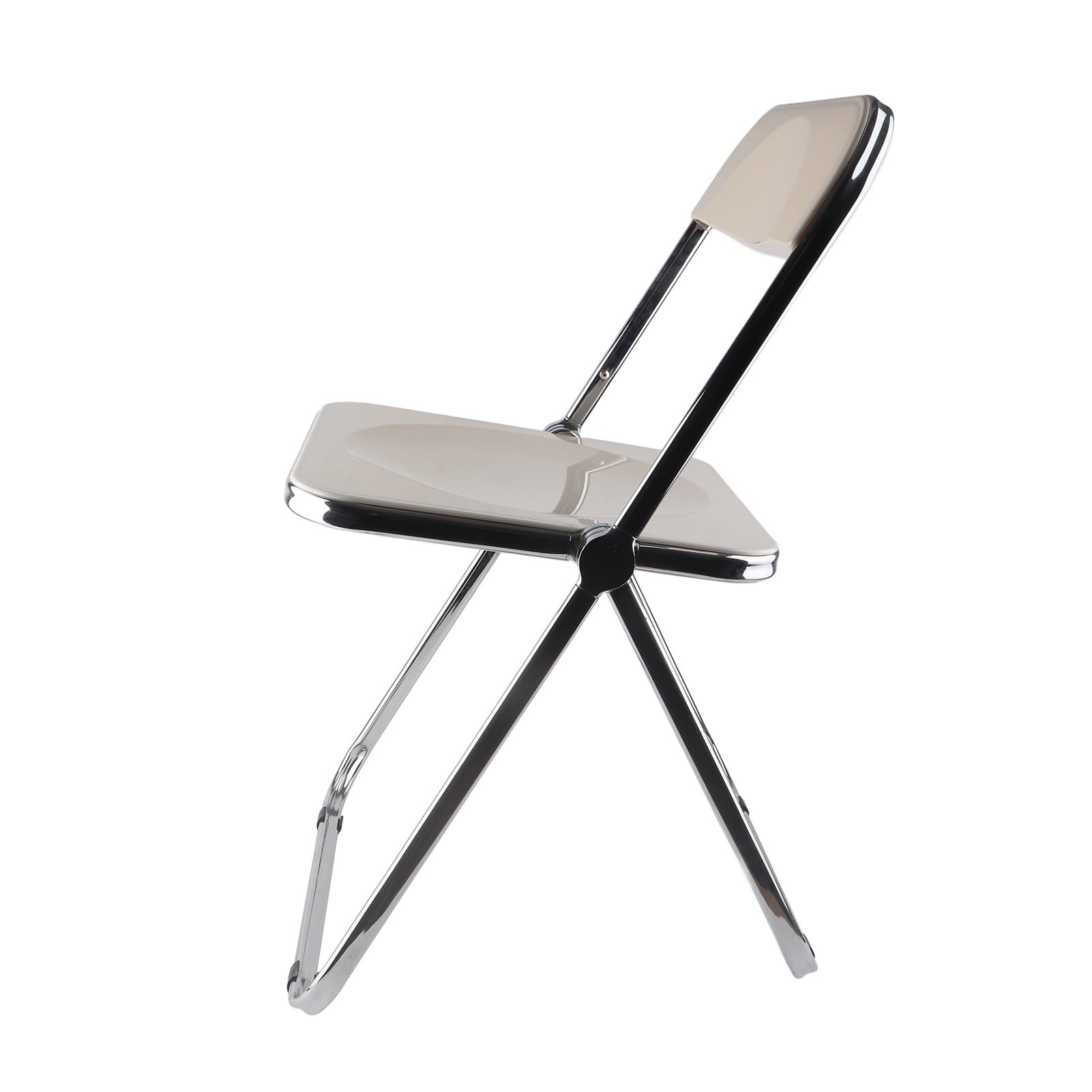 Silla Plegable En Miniatura 1/6 Para Casa De Muñecas | Metal Y Plástico Rosa | Accesorio De Muebles Para Figuras De Acción