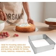 thumbnail image 3 of Cadre de Cuisson, Rectangulaire, Cadre de Cuisson Réglable, Cadre à Gâteau, Cadre de Cuisson Extensible, Cadre de Décoration, Moule à Gâteau Flexible pour mousses, Crèmes dessert, Gâteaux, 3 of 7