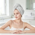 thumbnail image 4 of Yihuala Gentle Microfiber Hair Dryer Towel For Sensitive Scalp And Damaged Hair, 4 of 20