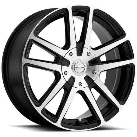 16 Inch Raceline 145M Encore 16x7 5x108/5x114.3 +40 Black/Machined Wheel (Best Tire For Buick Encore)