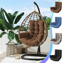 Egg Chair Cushion, Hanging Chair Cushion, Egg Chair Cushion Replacement, Outdoor Chair Cushion, Removable Washable Cover, Thickened Enlarged Basket Cushion Sofa Cushion Household Indoor Outdoor