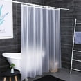 thumbnail image 5 of Cinvoph 71"x79" Semi-Transparent Bath Curtain Waterproof EVA Shower Curtain, Light Filtering Curtain for Bathroom, Simple Frosted Style Bath Decor, 5 of 7