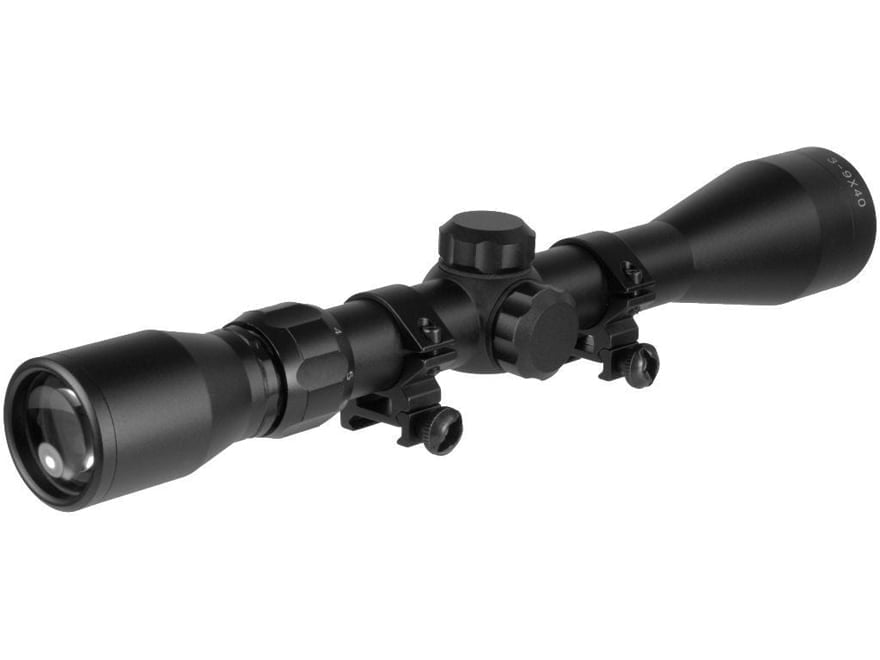 Truglo TG85394XB Buckline Hunting Scope 3-9x 40mm Obj 41.47-12.67 ft @ 100 yds FOV 1" Tube Black Matte Finish BDC