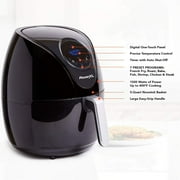 PowerXL Air Fryer 4 QT Maxx, Special Edition 2022, Extra Hot Air Fry, Cook, Crisp, Broil, Roast, Bake, High Gloss Finish, Black (4 Quart)