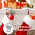 thumbnail image 4 of HWZWT 2 Pieces Christmas Stocking Holder Silver Christmas Stocking Holder Suitable for Mantel Pieces Christmas Stocking Holder Silver Christmas Stocking Holder Stocking Holder Pieces Wo, 4 of 5