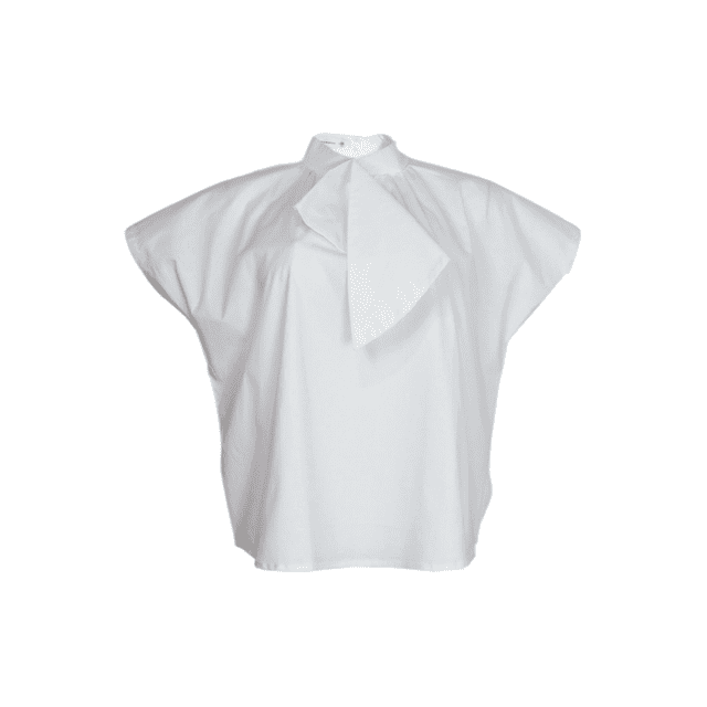 Blusa J&B con Corbata Talla S Blanco