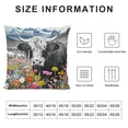 thumbnail image 5 of BANET Farm Scottish Bull Throw Pillow Case Animal Cushion Case for Home Couch Bed Sofa Decor 18x18in, 5 of 5