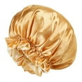 thumbnail image 1 of Bonnet de Nuit Réutilisable Ajustable en Satin de Soie Long Bouclé Naturel Droit, 1 of 6