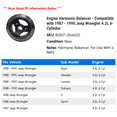 thumbnail image 2 of Engine Harmonic Balancer - Compatible with 1987 - 1990 Jeep Wrangler 4.2L 6-Cylinder 1988 1989, 2 of 2