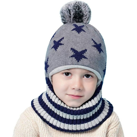 Baby Winter Hat Soft Thermal Balaclava Hood for Boys & Girls, Windproof Fleece with Face & Neck Protection Toddler Kids